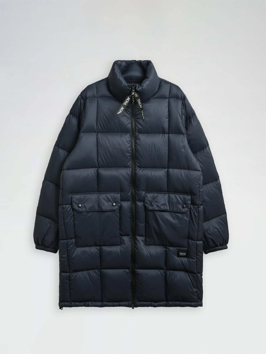 Dark Navy Mountain Packable Down Coat