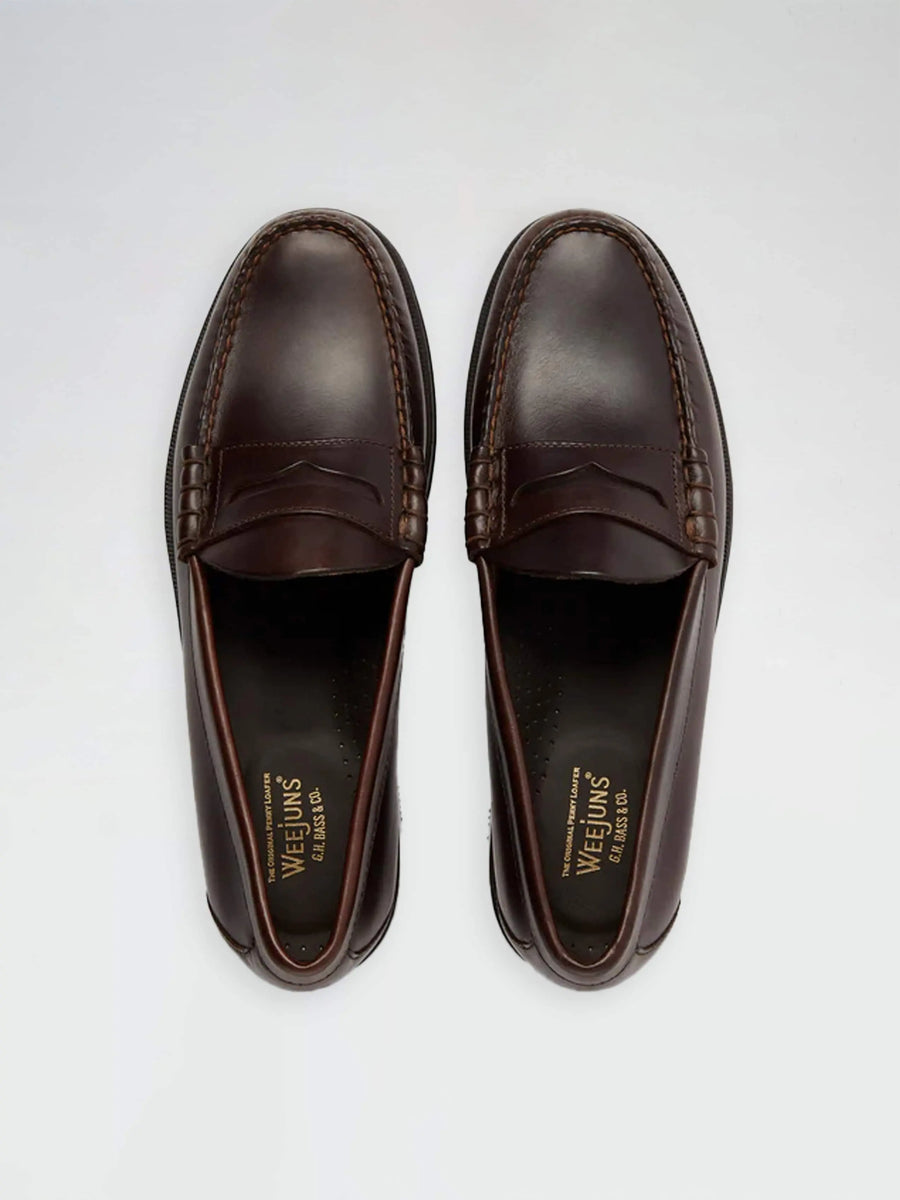 海外限定 G.H.BASS Larson LARSON Chocolate Loafers (UK7.5 US 8.5) 靴