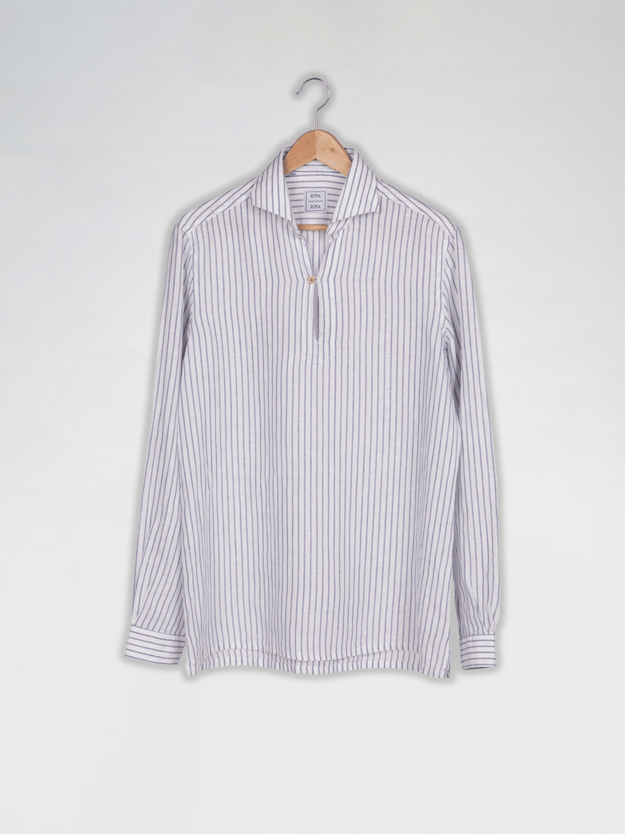 Ripa Ripa | Righe Blu Capri Linen Shirt | The Local Merchants