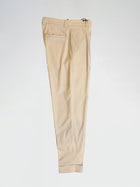 Beige Cotton Tencel Chiaia Trousers