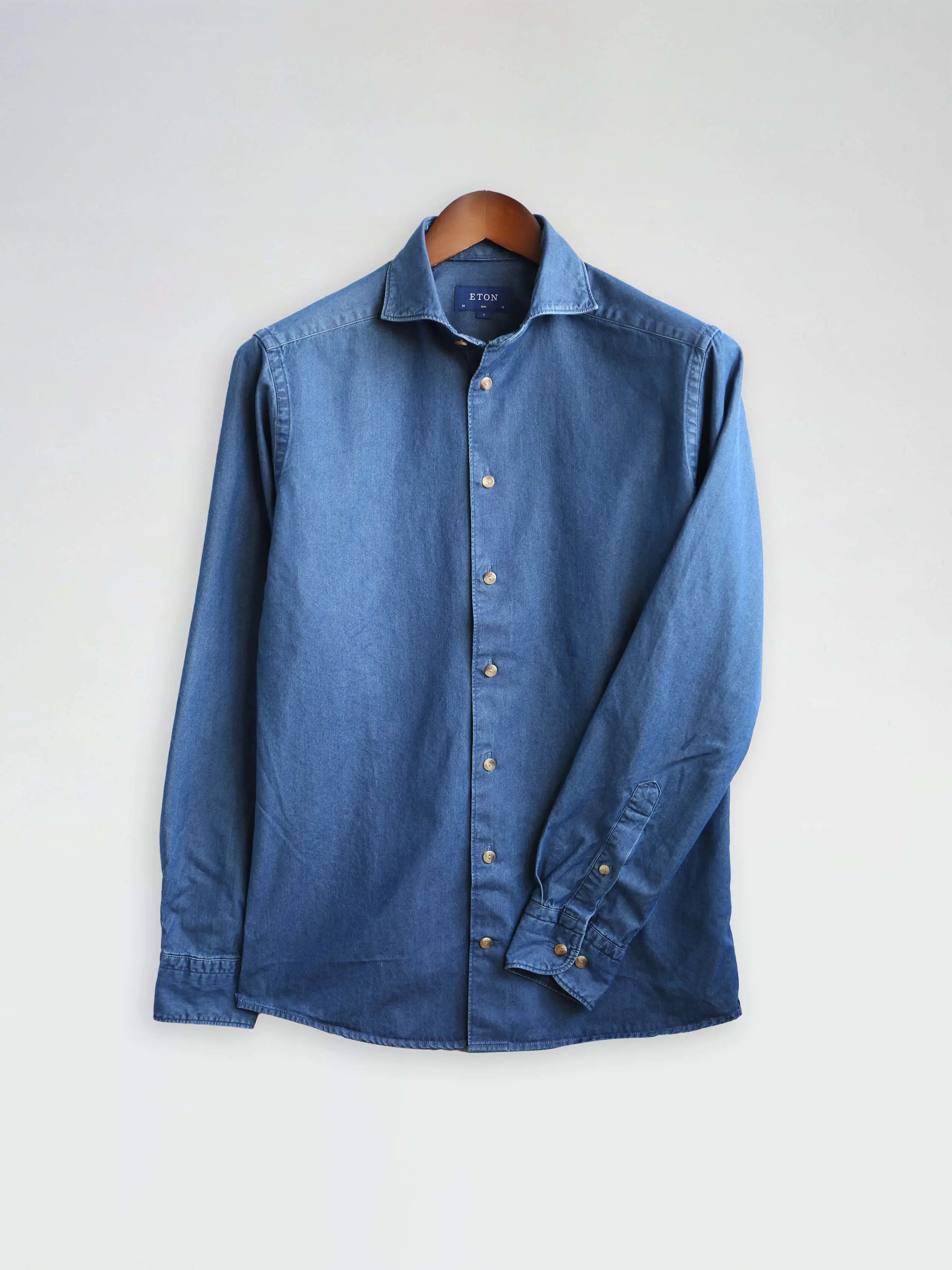 Eton denim shirt sale