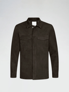 Profuomo Dark Brown Suede Overshirt