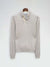 Putty Cable Button Neck Knit Gran Sasso