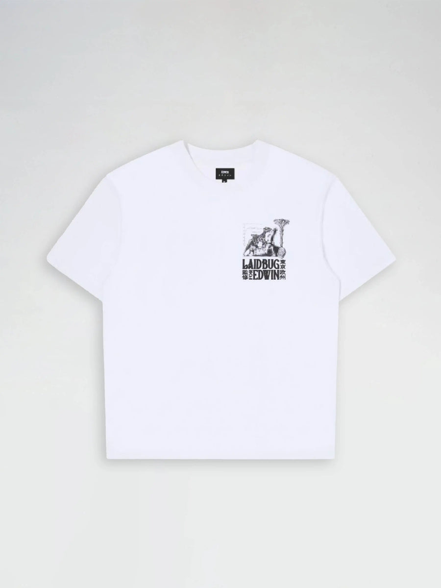 Edwin | White Yusuke Isao T-shirt | The Local Merchants